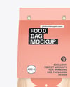 Glossy Package with Paper Label Mockup