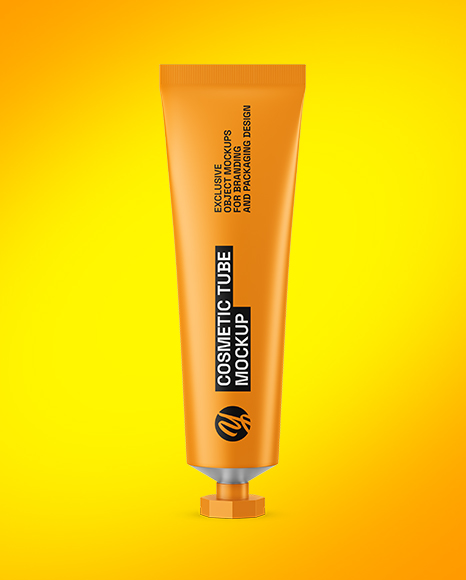 Matte Cosmetic Tube Mockup