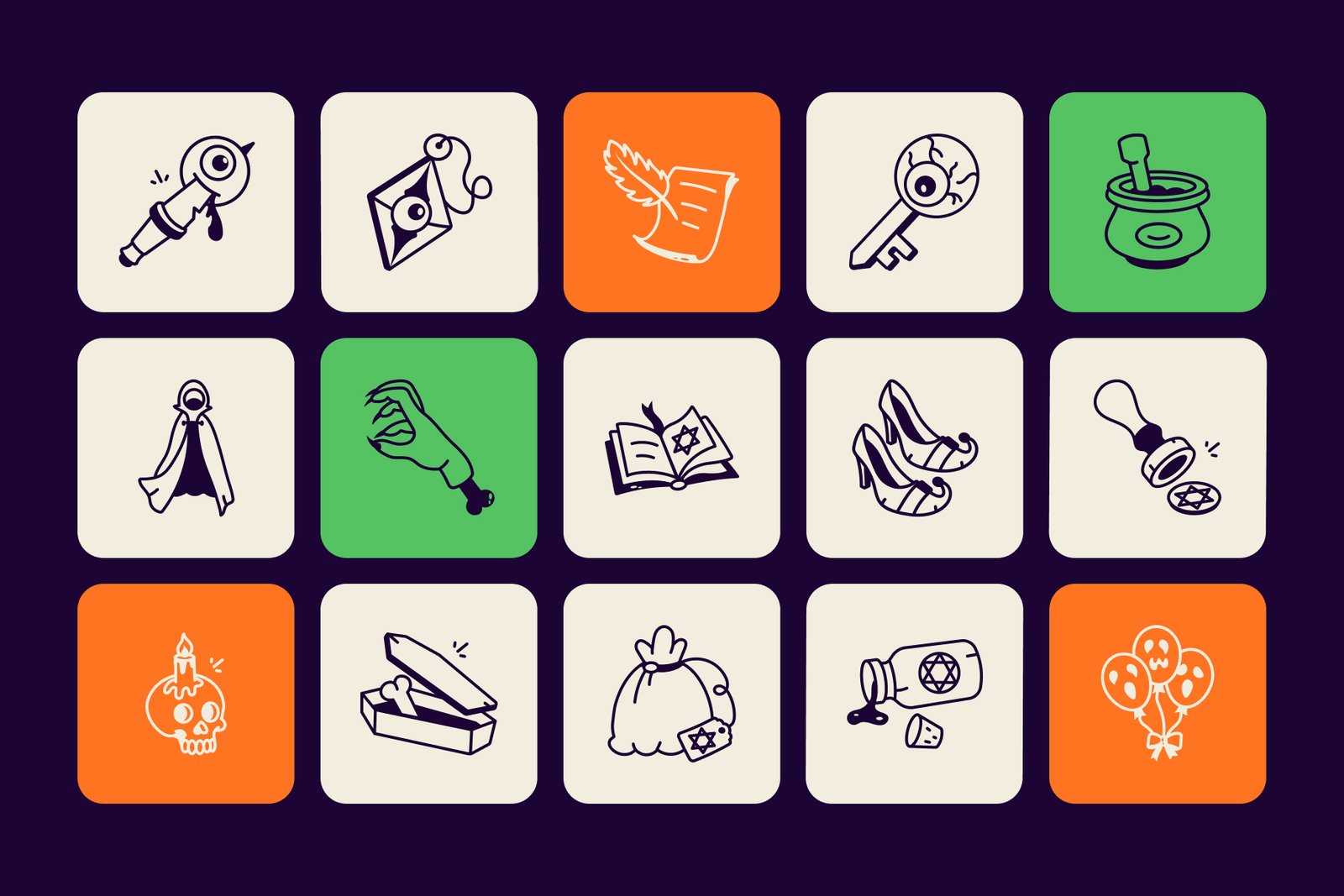 Witchy Doodle Art Set