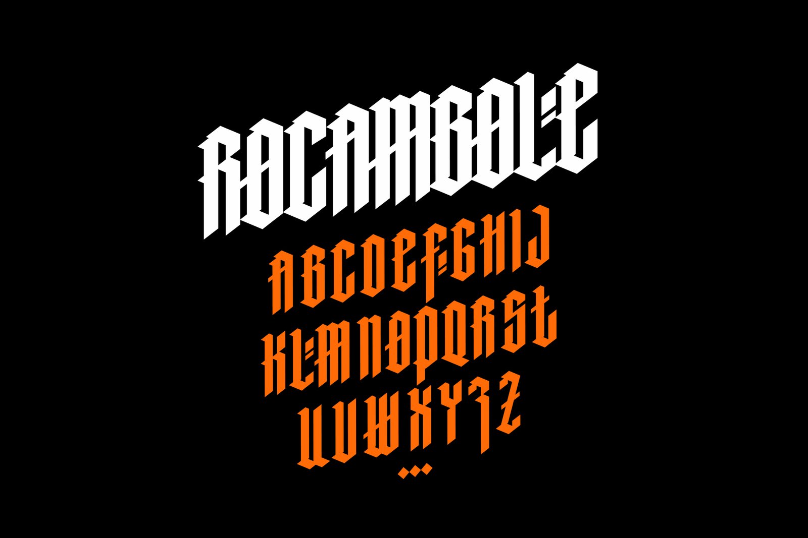 Gothic vector letters - 014