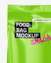 Glossy Food Bag Mockup