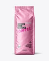 Metallic Coffee Bag Mockup