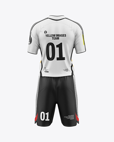 Soccer Kit Mockup - Back View - Kit mockup psd