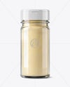 Spice Glass Jar with Garlic Powder Mockup