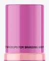 Clear Glass Cosmetic Bottle with Pump Mockup