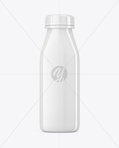 Square Glossy Bottle Mockup