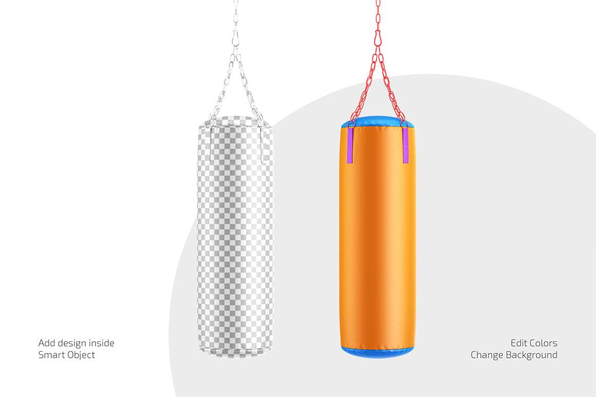 Punching Bag Mockup Set