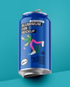 Aluminium Can With Glossy Finish Mockup