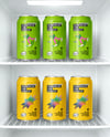 Aluminium Cans in Fridge Mockup