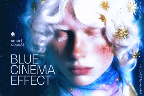 Blue Cinema Photo Effect - Instagram story