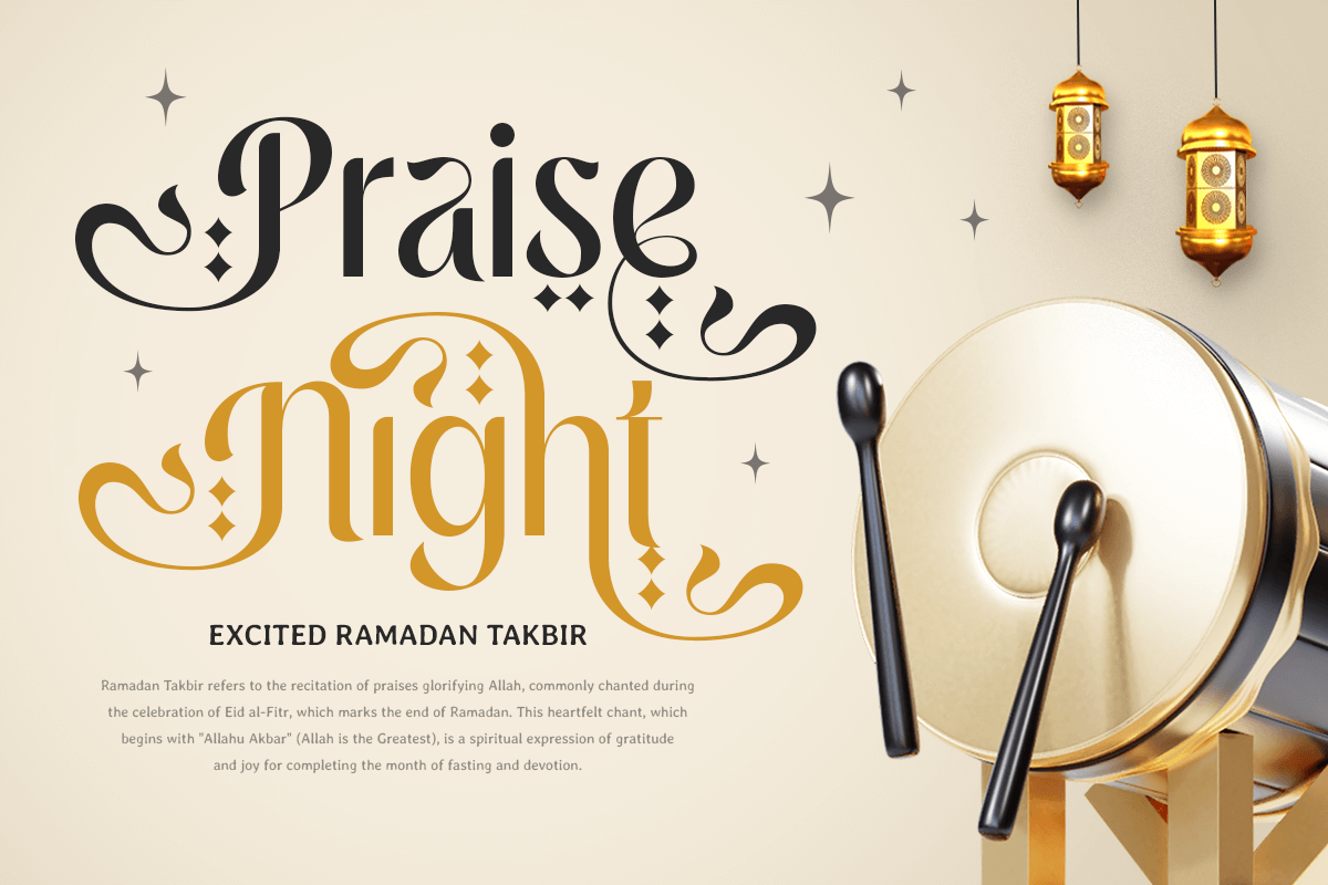 Jerusalem - Lavish Arabic Ramadan Font