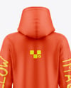 Women Cotton Hoodie Dress Mockup - Back View