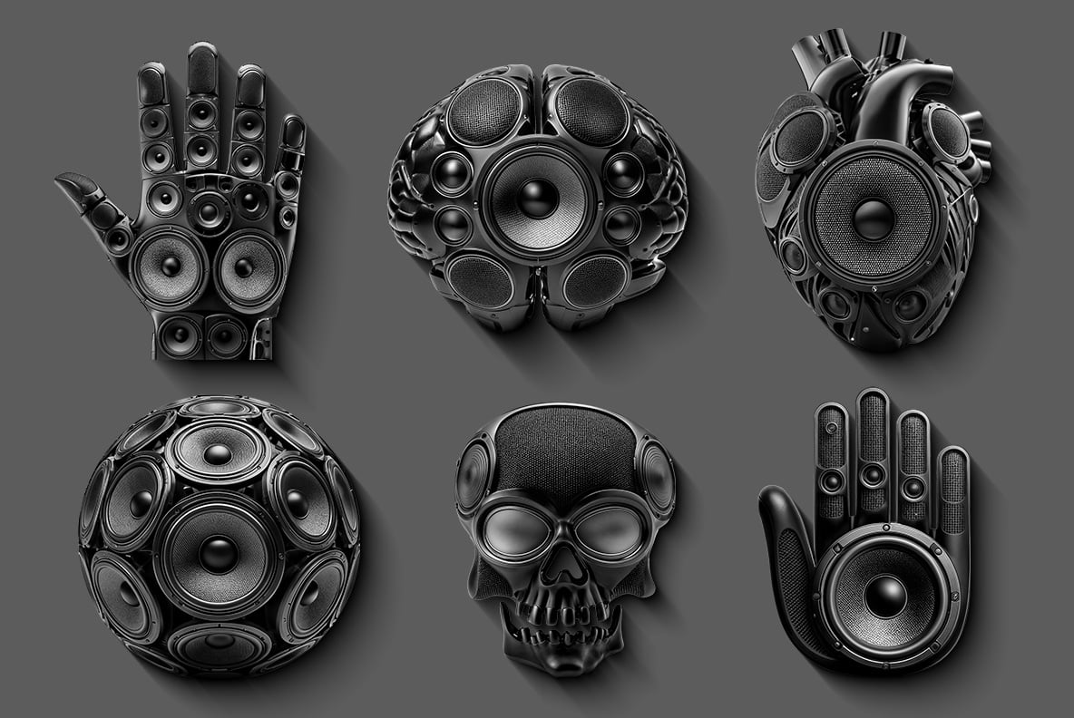 Sound Speakers Font
