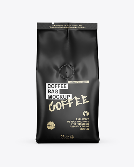 Matte Coffee Bag Mockup