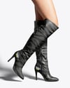 Pair of High-Knee Boots on Women's Legs Mockup