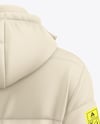 Men's Long Down Jacket Mockup - Back view