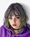 Young Alt Girl Wearing Oversized Hoodie with Kangaroo Pocket Mockup