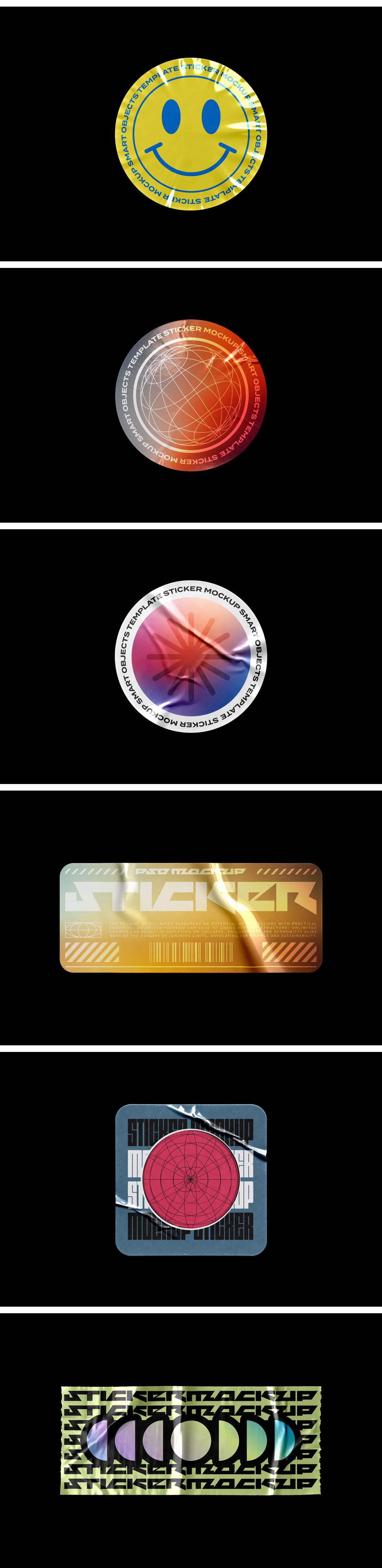 Vinyl Sticker Mockups