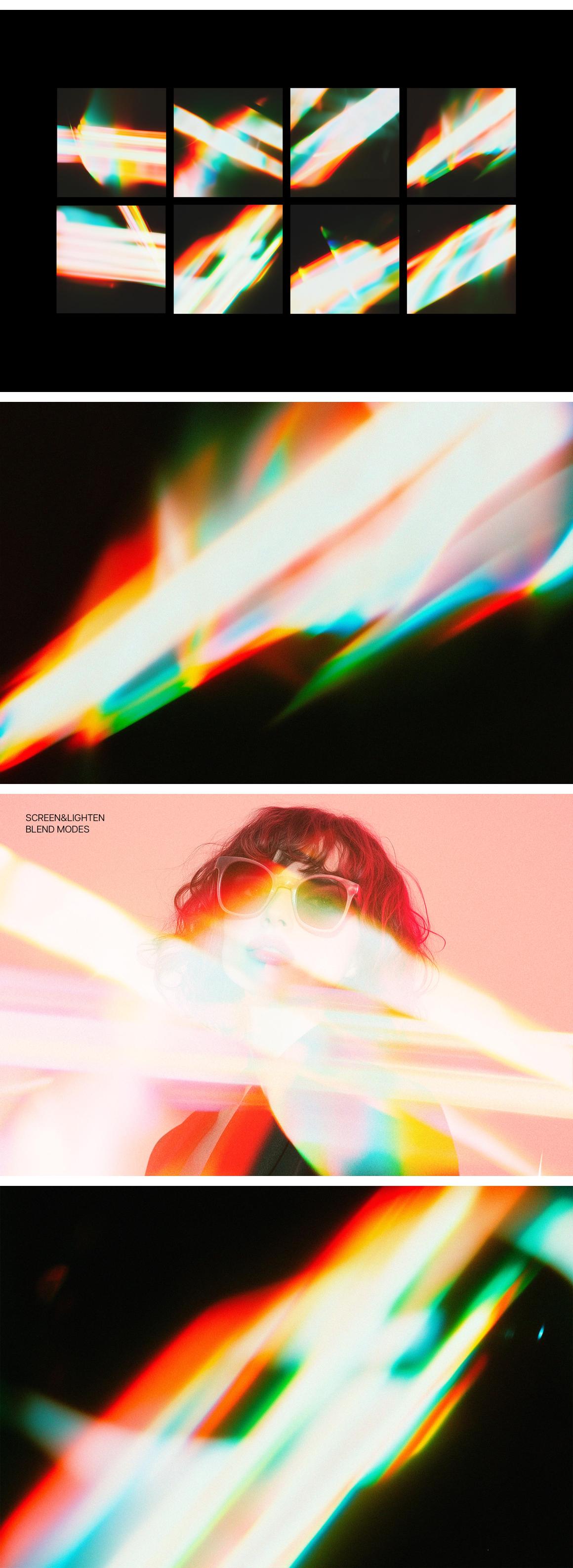 Vibrant Light Leaks Overlays