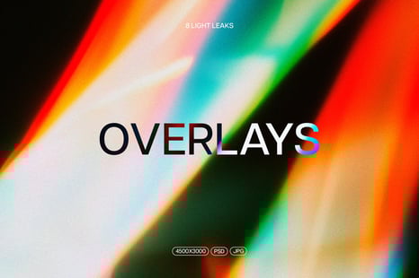 Vibrant Light Leaks Overlays - Textures
