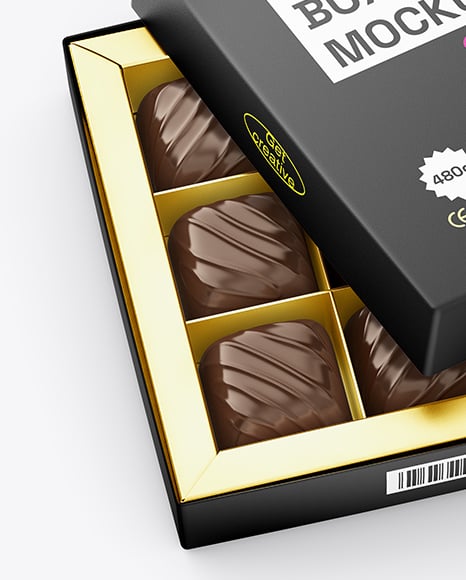 Chocolate Sweets Box Mockup