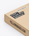 Kraft Slide Box Mockup – High Angle View