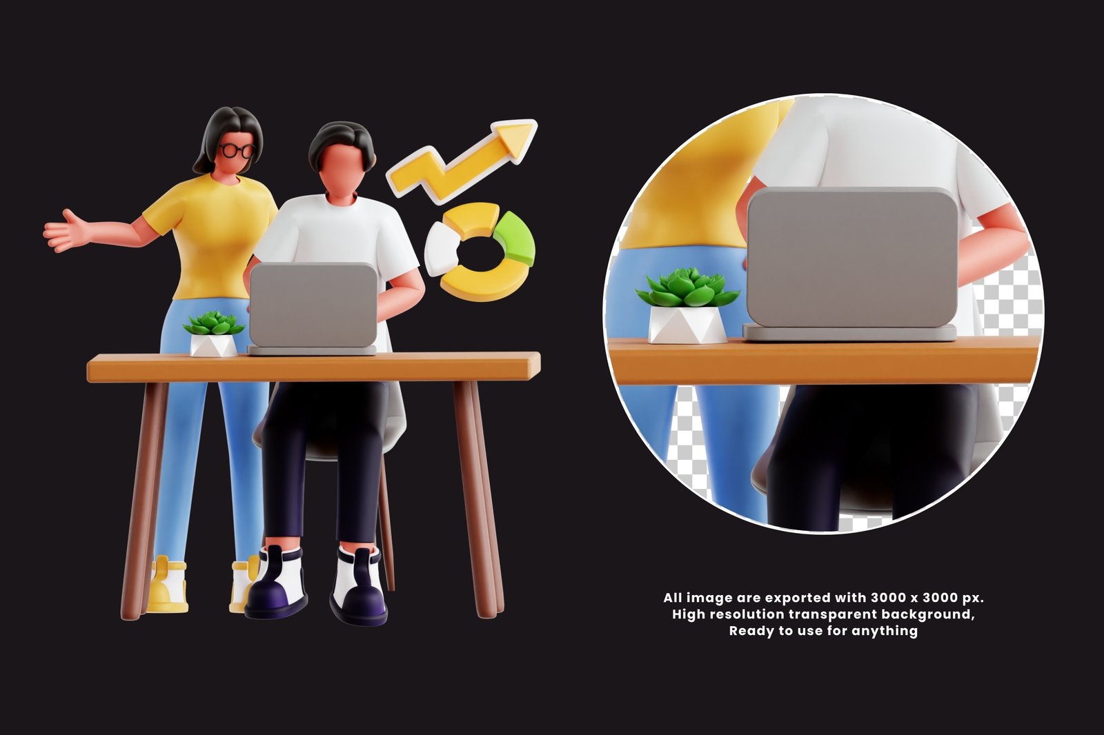 Business Disscussion 3d Illustration