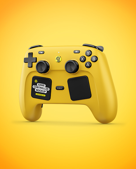 Steam Controller Mockup - Half Side View