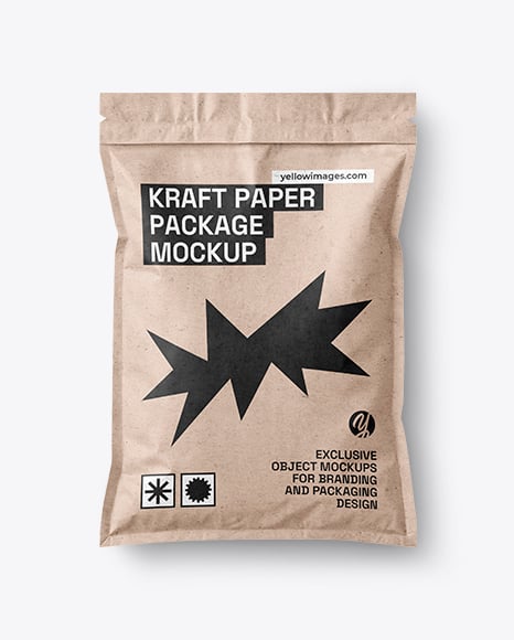 Kraft Paper Package Mockup - Paper bag mockup