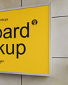 Billboard in the Underground Passage Mockup