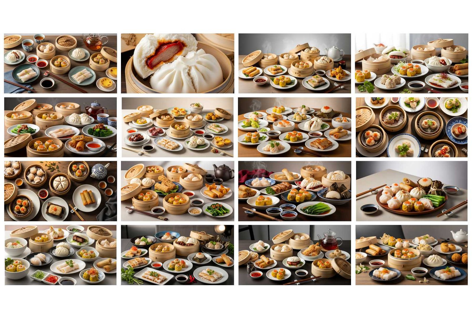 68 Cantonese Dim Sum Stock Photos for Food Branding and Editorial Use
