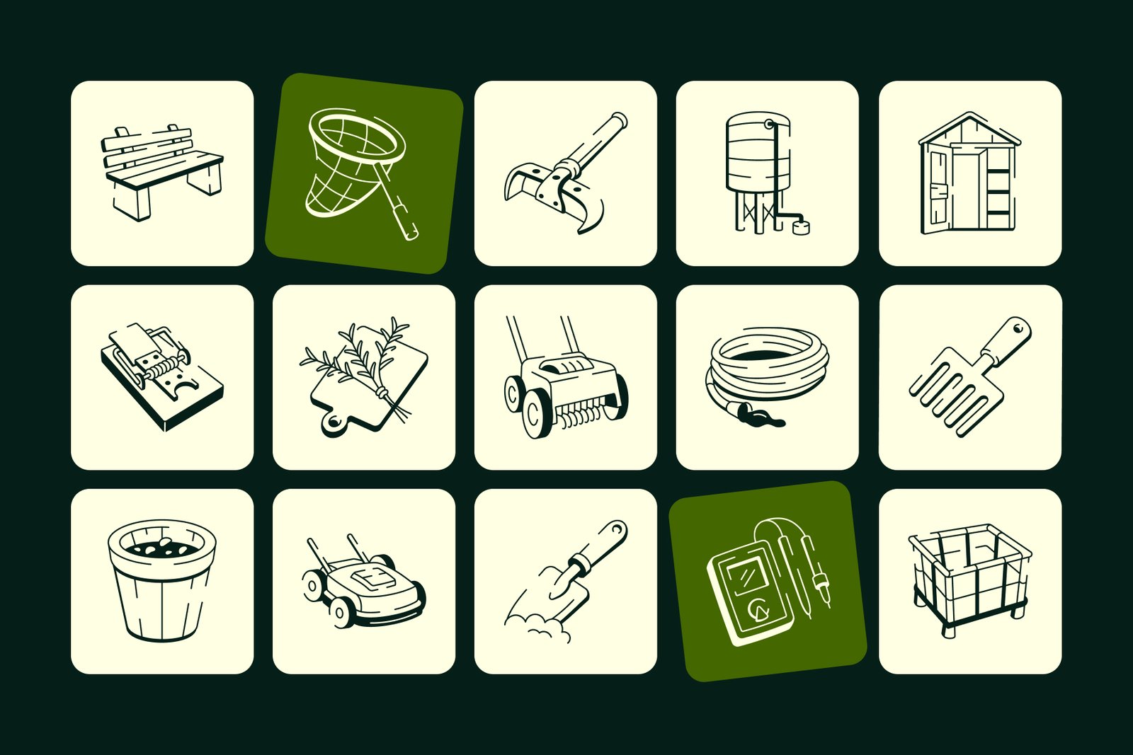 Gardening Doodles Art Set