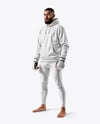 Male UFC Fighter Wearing Track Suit Mockup