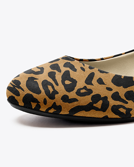 Suede Ballet Flat Mockup