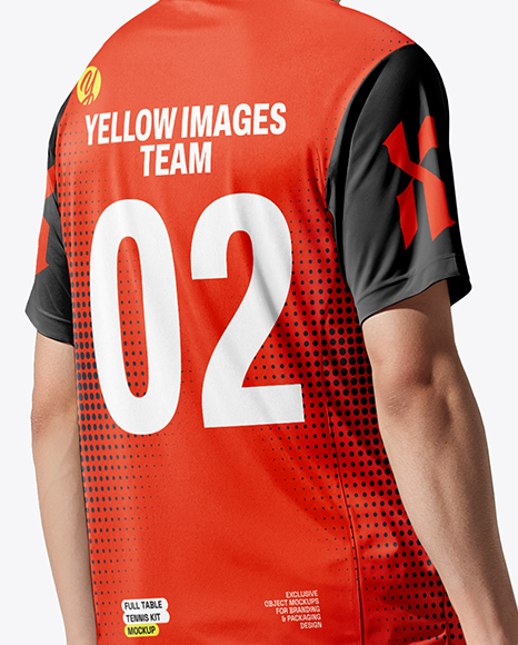 Asian Man Wearing Table Tennis Uniform Mockup