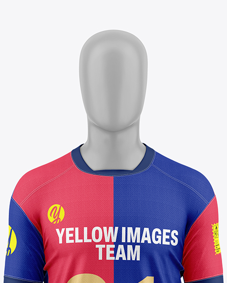 Full Soccer Kit w/ Mannequin Mockup - Front View
