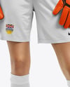 Female Soccer Goalkeeper Wearing Long Sleeve Jersey Mockup