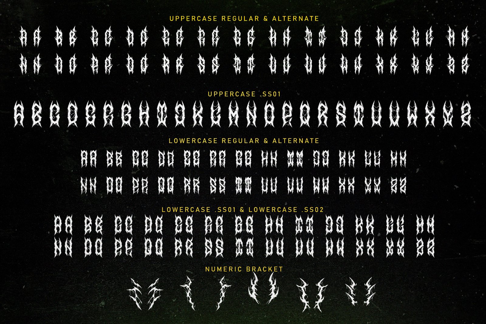 Nervous Beyond | Metal Font