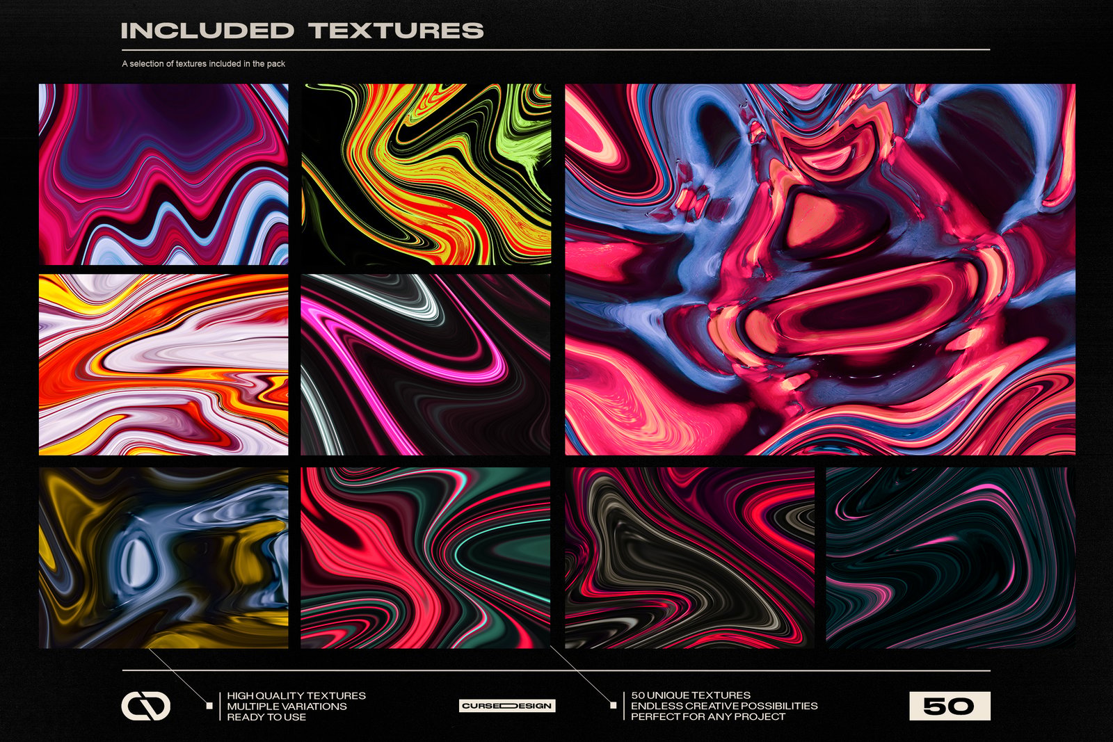 Liquid Marble – 50 Abstract Textures