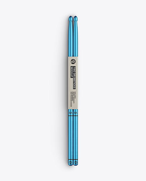 Metallic Drumsticks Mockup - PSD Mockups
