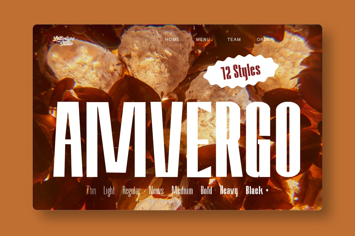 Amvergo Modern &amp; Elegant Sans Serif Family