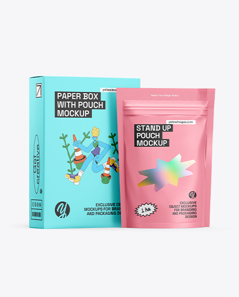 Box with Matte Pouch Mockup - Free+Mockup+Free+PSD+Mockup+Stand+Up+Wine+Box+Mockup+...