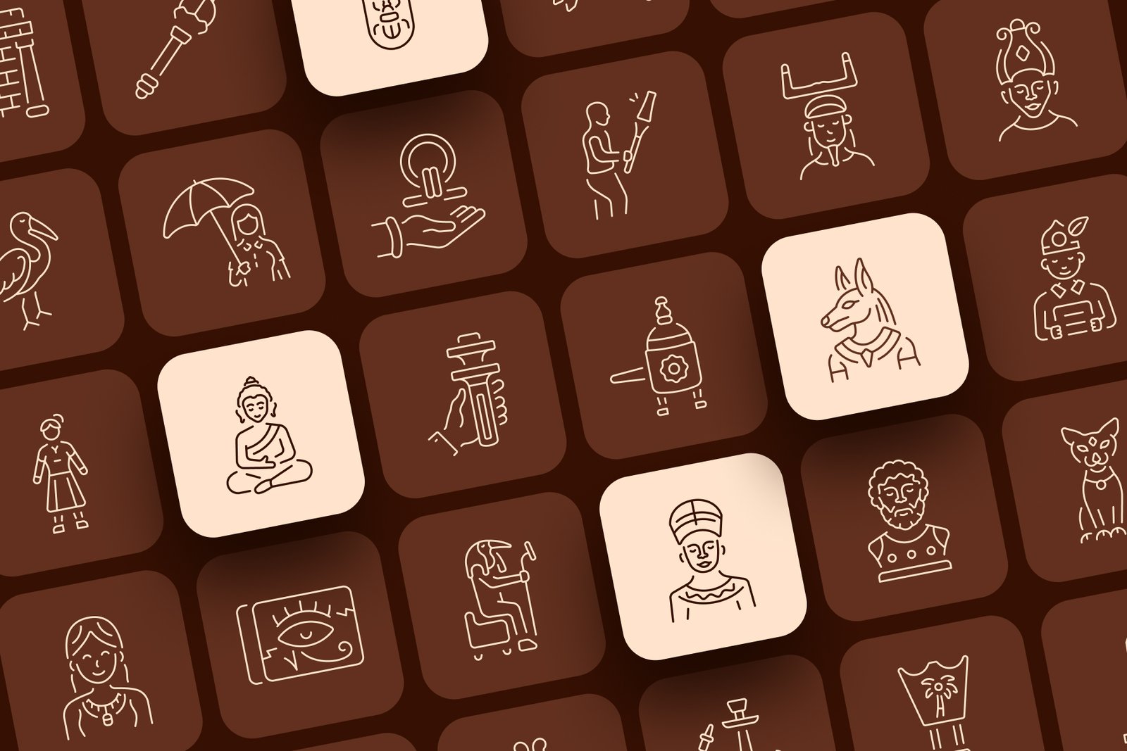 Egypt Icon Art Set