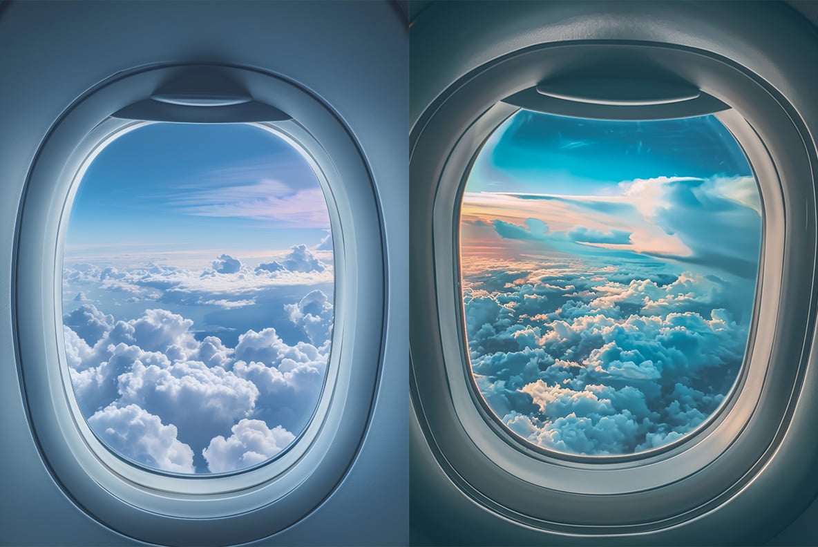 Airplane windows