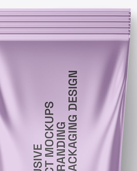 Metallic Sachet Mockup