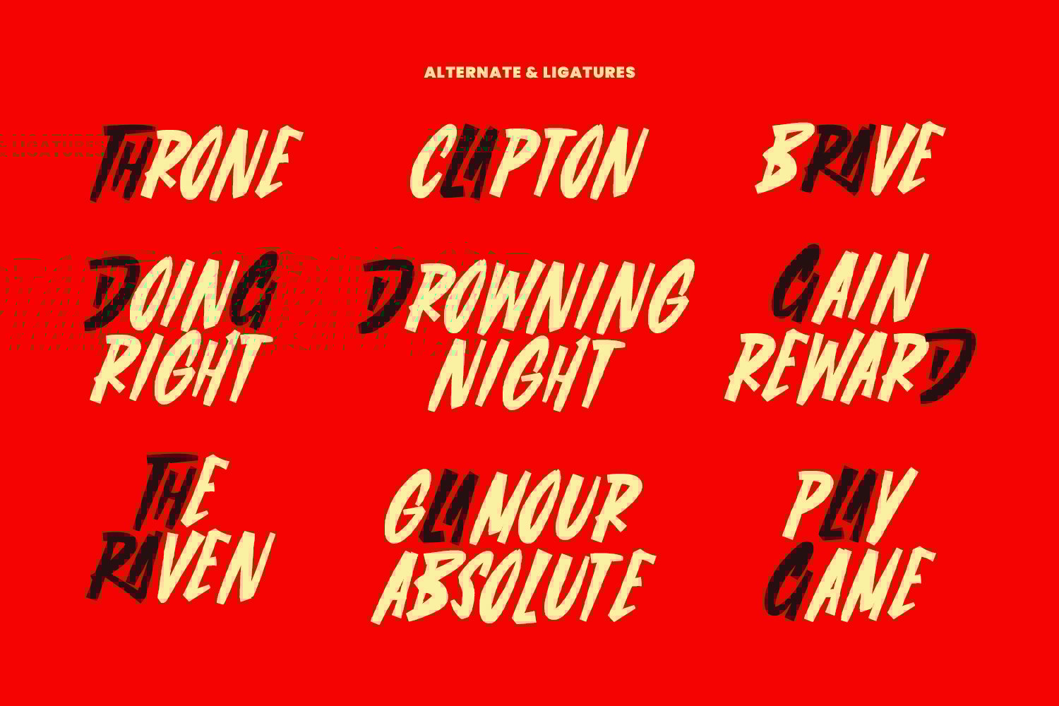 The Gramds Rough Handmade Brush Font