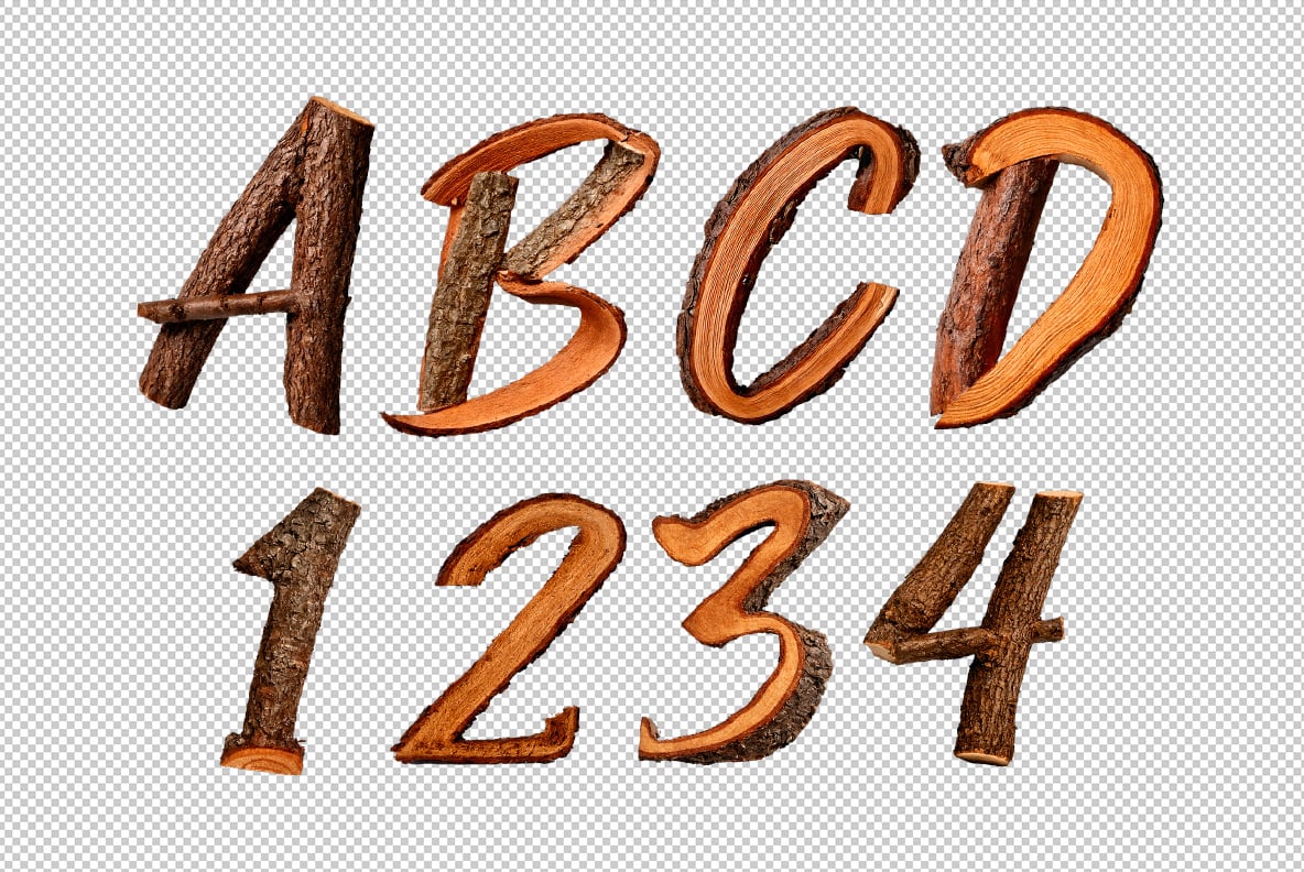 Wooden Font