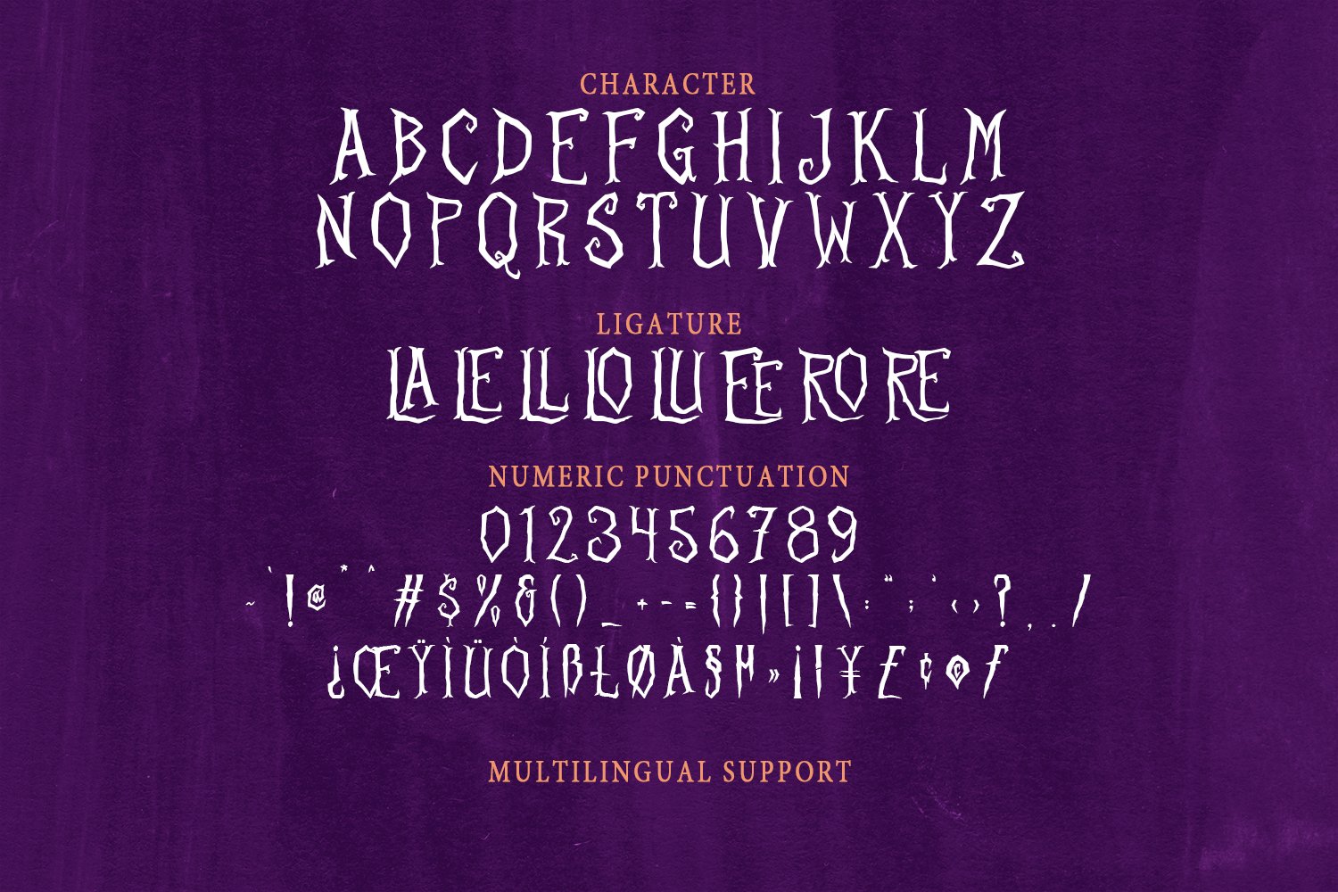 Magicluzzk Gothic Horror Display Font