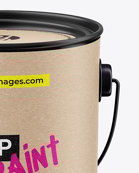 Matte Tin Can w/ Handle Mockup