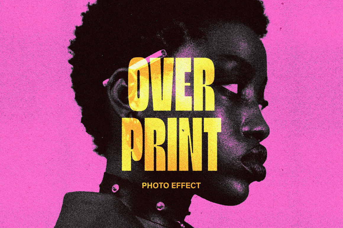 Pink Overprint Effect